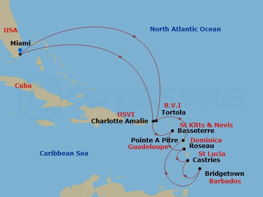 Prestige Isles Route Map