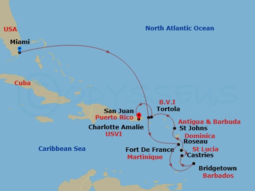Tropical Passage Route Map
