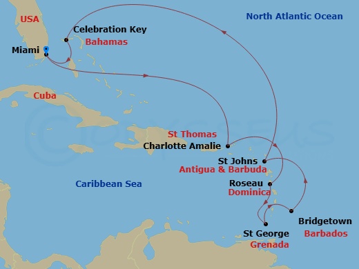Cruise Route Map