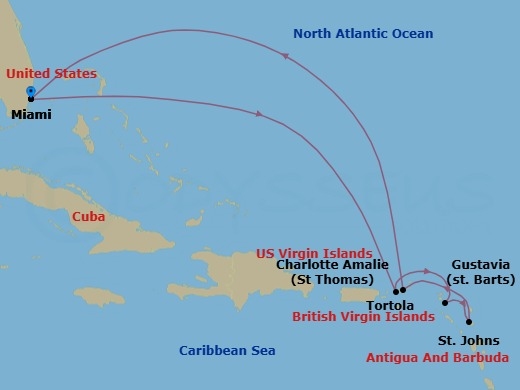 Island Rhythms & Revelry Route Map