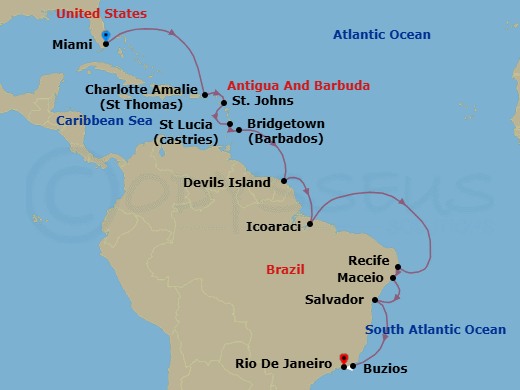 Cruise Route Map