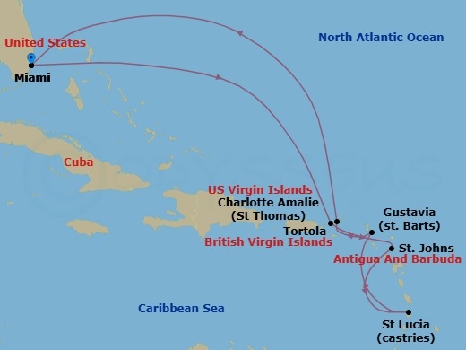 Steel Drum Serenade Route Map