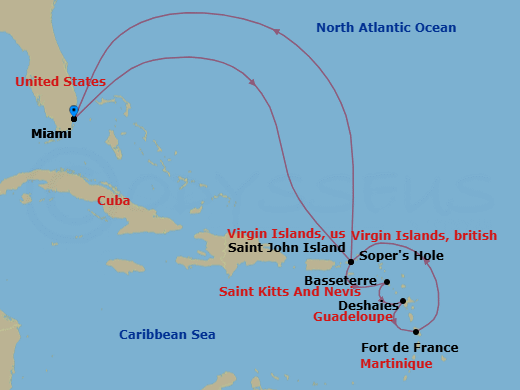 Miami To Miami Route Map