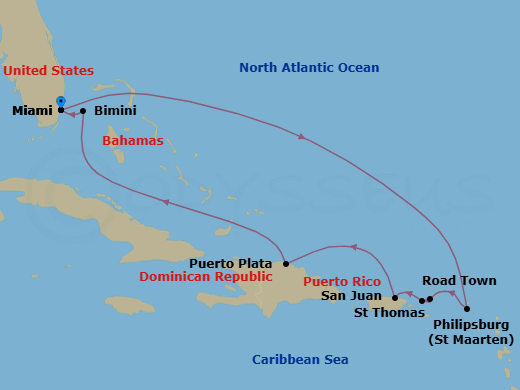 Cruise Route Map
