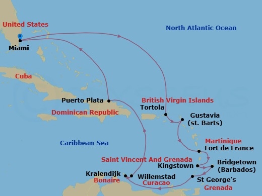 Cruise Route Map