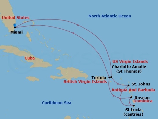 Bays & Breezes Route Map