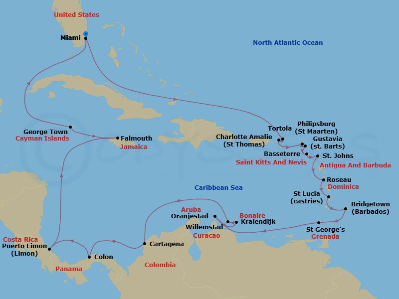 Cruise Route Map
