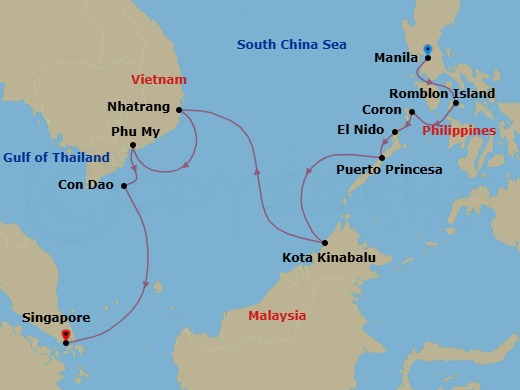 The Coral Triangle: Vietnam & Philippines Route Map