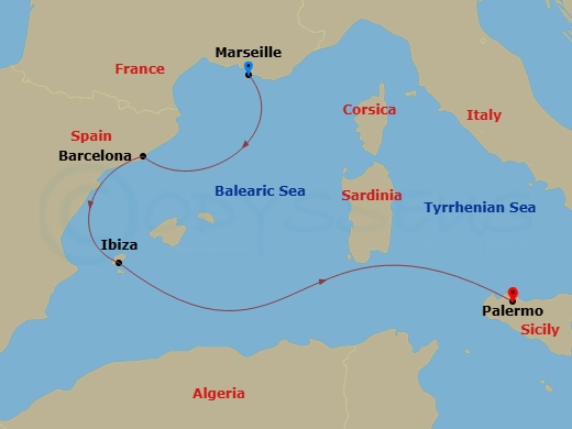 Cruise Route Map