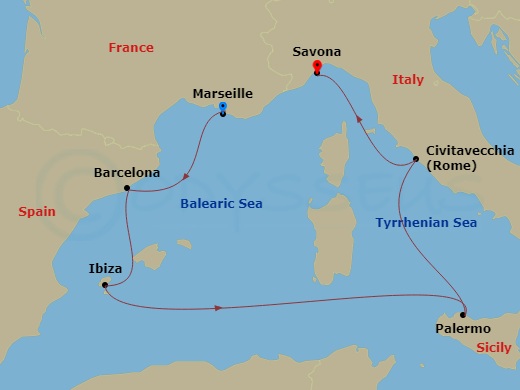Cruise Route Map