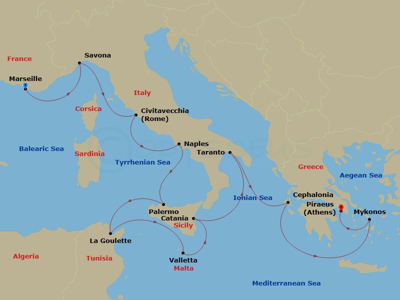 Cruise Route Map