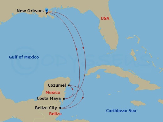 Cruise Route Map