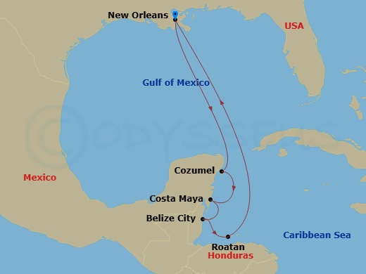 Cruise Route Map