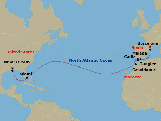Cruise Route Map