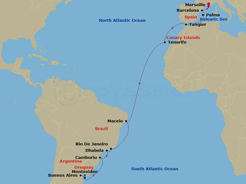 Itinerary Map