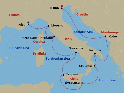 Cruise Route Map