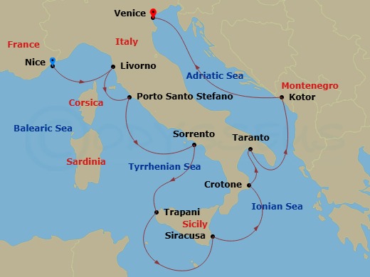 Cruise Route Map