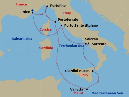 Nice To Nice Route Map