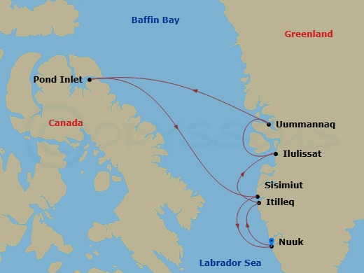 Into The Northwest Passage Route Map