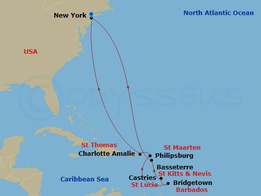Cruise Route Map