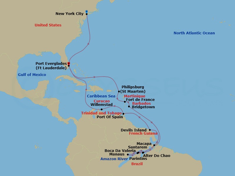 Cruise Route Map