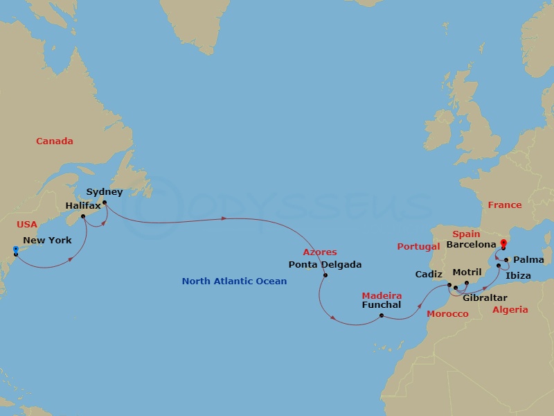 Cruise Route Map
