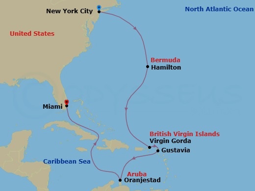 New York To Miami Route Map