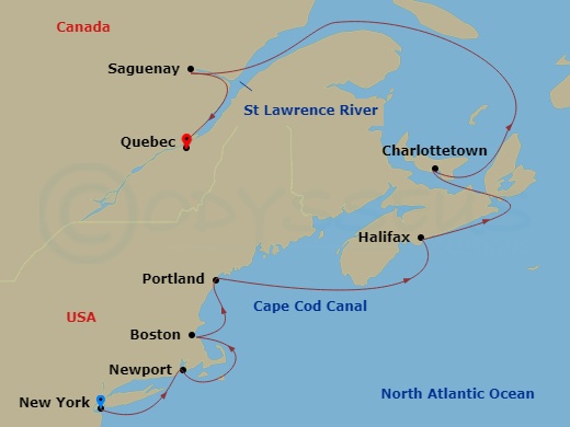 New York To Quebec City