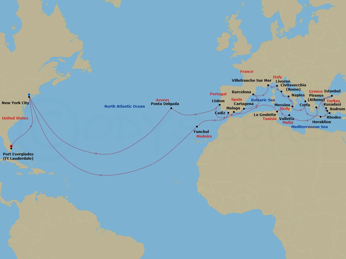 Cruise Route Map