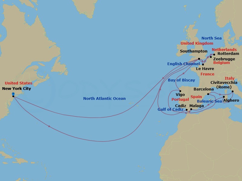 Cruise Route Map