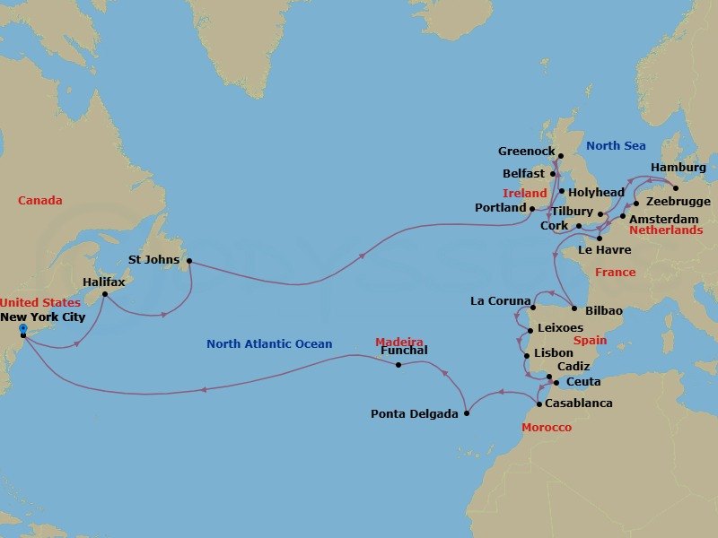 Cruise Route Map