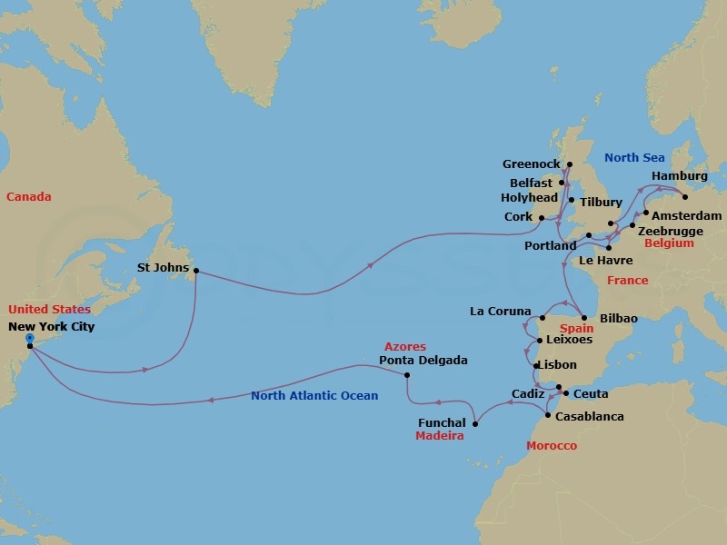 Cruise Route Map