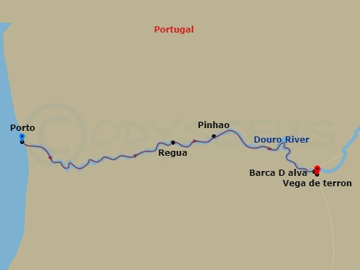 7 Night Flavors Of Portugal & Spain Route Map