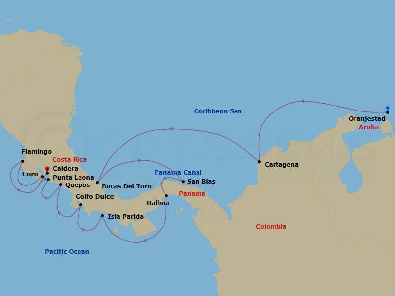 Star Collector: Latin America Explorer Route Map