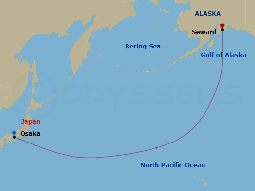 Star Collector: Japan And North Pacific Crossing Route Map