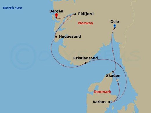 Nordic Wonders Route Map