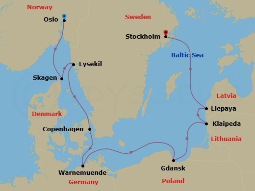 Baltic Beauty Route Map