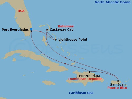 Cruise Route Map