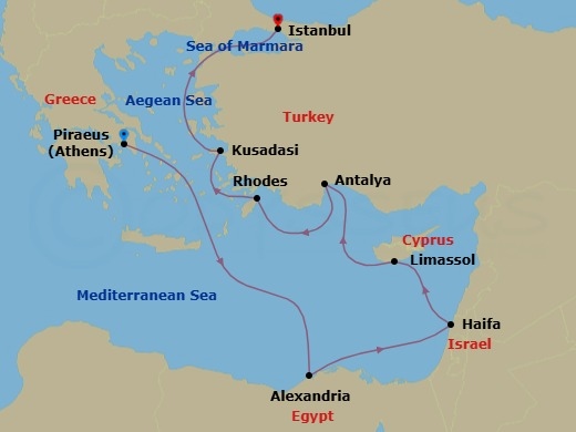 Sacred Spaces, Ancient Cultures Route Map