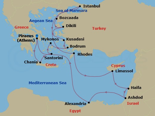 Antiquity & Heritage Route Map