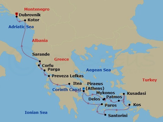 Discover The Eastern Mediterranean Route Map