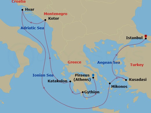 Cruise Route Map