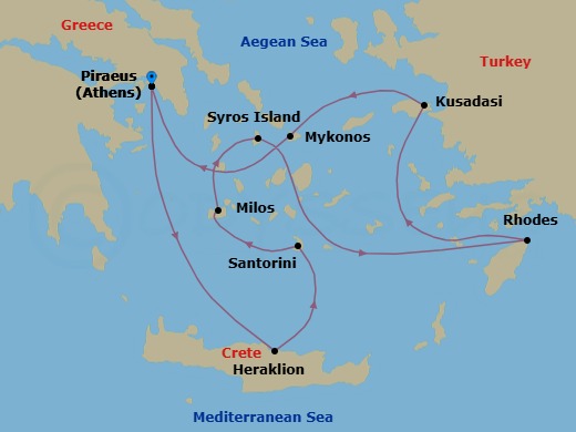 Athens To Athens Route Map