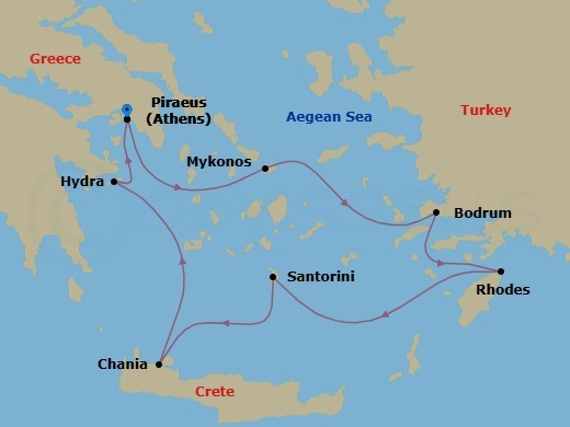 Classical Greece Route Map