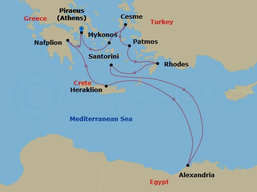 Athens To Athens Route Map