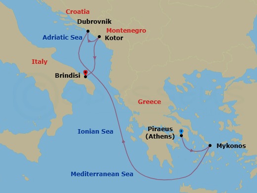 A Journey Through Aegean Beauty And Adriatic Heritage Route Map
