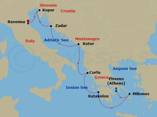Cruise Route Map