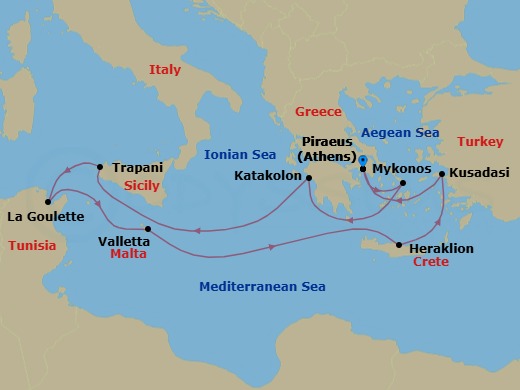 Best Of Greece Route Map