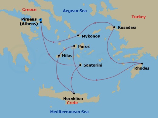 Athens To Athens Route Map