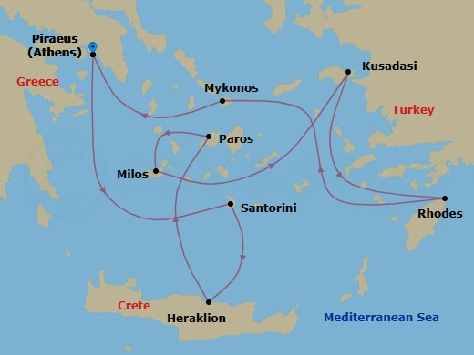 Athens To Athens Route Map